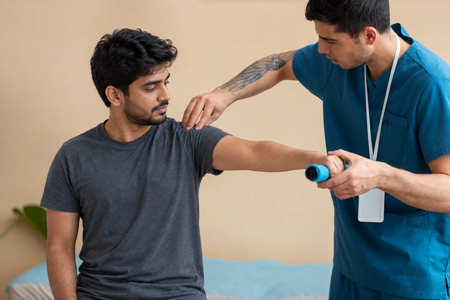 Manual therapy session at Heal Physio & Wellness Clinic